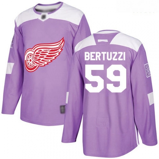 Red Wings #59 Tyler Bertuzzi Purple Authentic Fights Cancer Stitched Hockey Jersey Red Wings #59 Tyler Bertuzzi Purple Authentic Fights Cancer Stitched Hockey Jersey