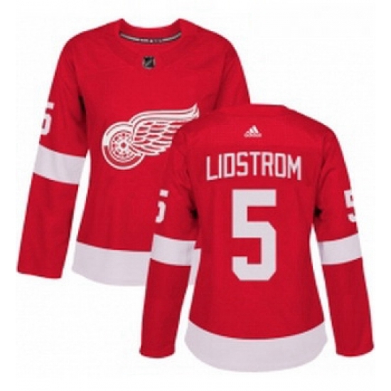 Womens Adidas Detroit Red Wings 5 Nicklas Lidstrom Authentic Red Home NHL Jersey Womens Adidas Detroit Red Wings 5 Nicklas Lidstrom Authentic Red Home NHL Jersey