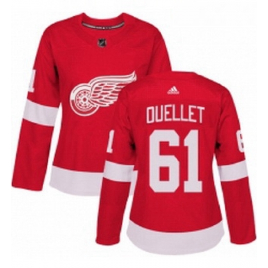 Womens Adidas Detroit Red Wings 61 Xavier Ouellet Premier Red Home NHL Jersey Womens Adidas Detroit Red Wings 61 Xavier Ouellet Premier Red Home NHL Jersey