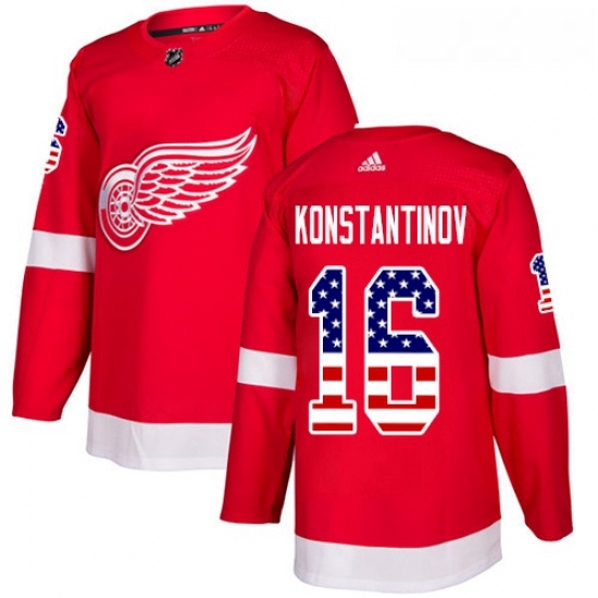 Youth Adidas Detroit Red Wings 16 Vladimir Konstantinov Authentic Red USA Flag Fashion NHL Jersey Youth Adidas Detroit Red Wings 16 Vladimir Konstantinov Authentic Red USA Flag Fashion NHL Jersey