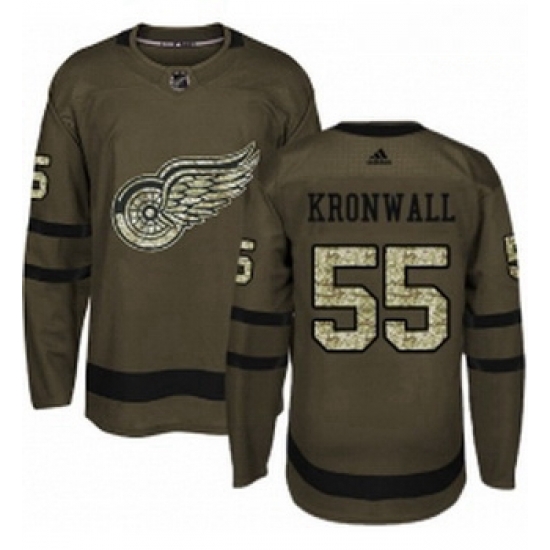 Youth Adidas Detroit Red Wings 55 Niklas Kronwall Authentic Green Salute to Service NHL Jersey Youth Adidas Detroit Red Wings 55 Niklas Kronwall Authentic Green Salute to Service NHL Jersey