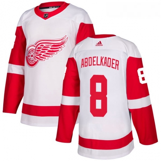 Youth Adidas Detroit Red Wings 8 Justin Abdelkader Authentic White Away NHL Jersey Youth Adidas Detroit Red Wings 8 Justin Abdelkader Authentic White Away NHL Jersey