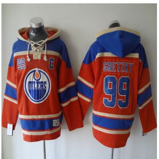 Edmonton Oilers #99 Wayne Gretzky Orange Sawyer Hooded Sweatshirt Stitched NHL Jersey Edmonton Oilers #99 Wayne Gretzky Orange Sawyer Hooded Sweatshirt Stitched NHL Jersey