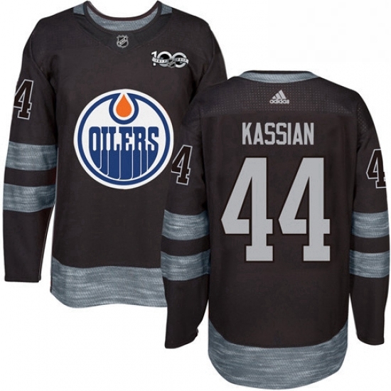 Mens Adidas Edmonton Oilers 44 Zack Kassian Authentic Black 1917 2017 100th Anniversary NHL Jersey Mens Adidas Edmonton Oilers 44 Zack Kassian Authentic Black 1917 2017 100th Anniversary NHL Jersey