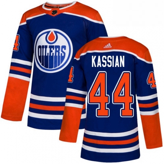 Mens Adidas Edmonton Oilers 44 Zack Kassian Premier Royal Blue Alternate NHL Jersey Mens Adidas Edmonton Oilers 44 Zack Kassian Premier Royal Blue Alternate NHL Jersey