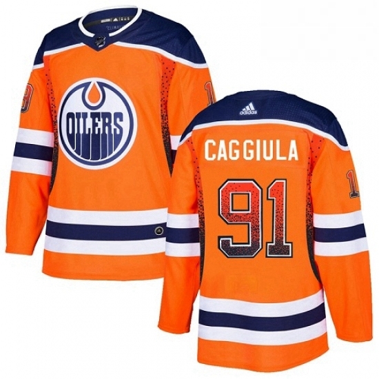 Mens Adidas Edmonton Oilers 91 Drake Caggiula Authentic Orange Drift Fashion NHL Jersey Mens Adidas Edmonton Oilers 91 Drake Caggiula Authentic Orange Drift Fashion NHL Jersey