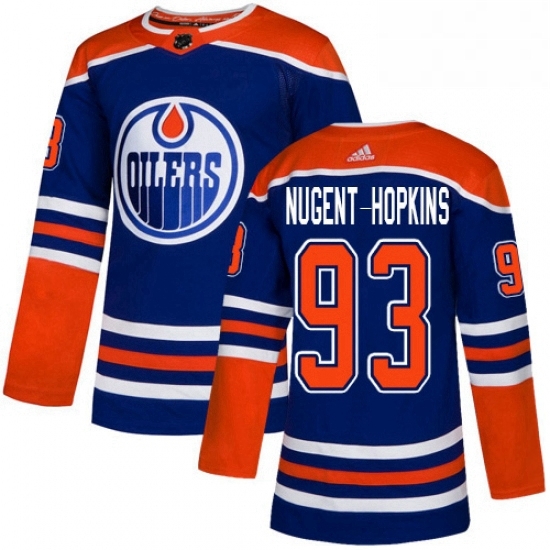 Mens Adidas Edmonton Oilers 93 Ryan Nugent Hopkins Premier Royal Blue Alternate NHL Jersey Mens Adidas Edmonton Oilers 93 Ryan Nugent Hopkins Premier Royal Blue Alternate NHL Jersey