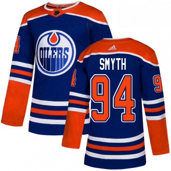 Mens Adidas Edmonton Oilers 94 Ryan Smyth Premier Royal Blue Alternate NHL Jersey Mens Adidas Edmonton Oilers 94 Ryan Smyth Premier Royal Blue Alternate NHL Jersey