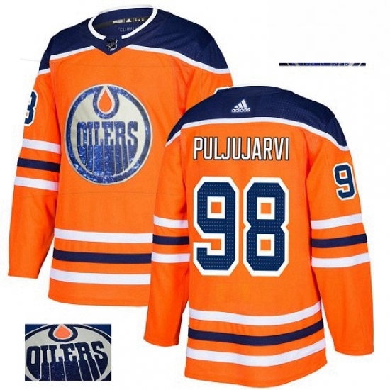 Mens Adidas Edmonton Oilers 98 Jesse Puljujarvi Authentic Orange Fashion Gold NHL Jersey Mens Adidas Edmonton Oilers 98 Jesse Puljujarvi Authentic Orange Fashion Gold NHL Jersey