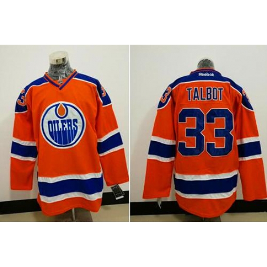 Oilers #33 Cam Talbot Orange Alternate Stitched NHL Jersey Oilers #33 Cam Talbot Orange Alternate Stitched NHL Jersey