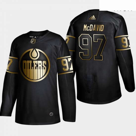 Oilers 97 Connor McDavid Black Gold Adidas Jersey Oilers 97 Connor McDavid Black Gold Adidas Jersey