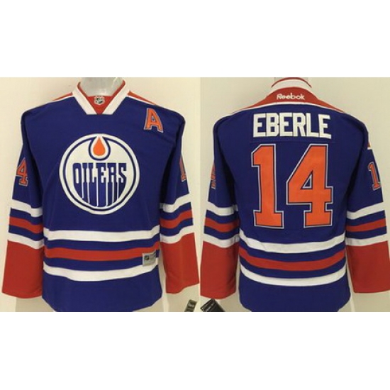 Oilers #14 Jordan Eberle Stitched Light Blue Youth NHL Jersey II Oilers #14 Jordan Eberle Stitched Light Blue Youth NHL Jersey II