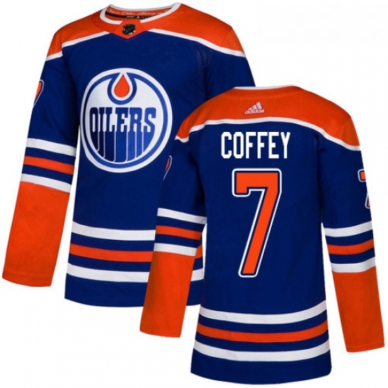 Youth Adidas Edmonton Oilers 7 Paul Coffey Authentic Royal Blue Alternate NHL Jersey Youth Adidas Edmonton Oilers 7 Paul Coffey Authentic Royal Blue Alternate NHL Jersey