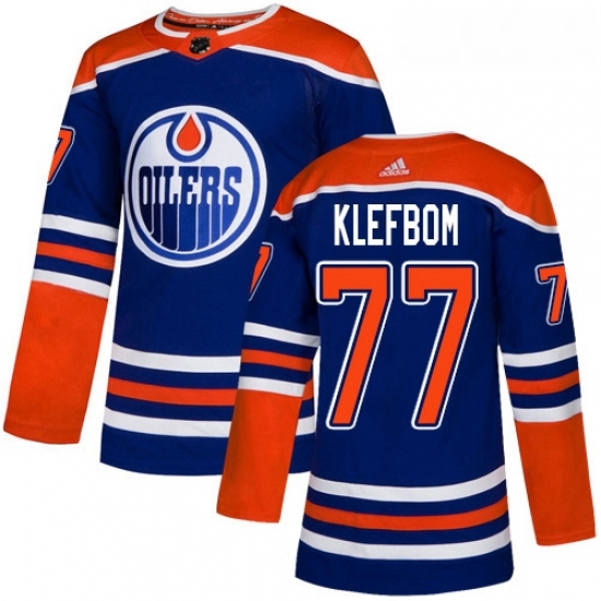 Youth Adidas Edmonton Oilers 77 Oscar Klefbom Authentic Royal Blue Alternate NHL Jersey Youth Adidas Edmonton Oilers 77 Oscar Klefbom Authentic Royal Blue Alternate NHL Jersey