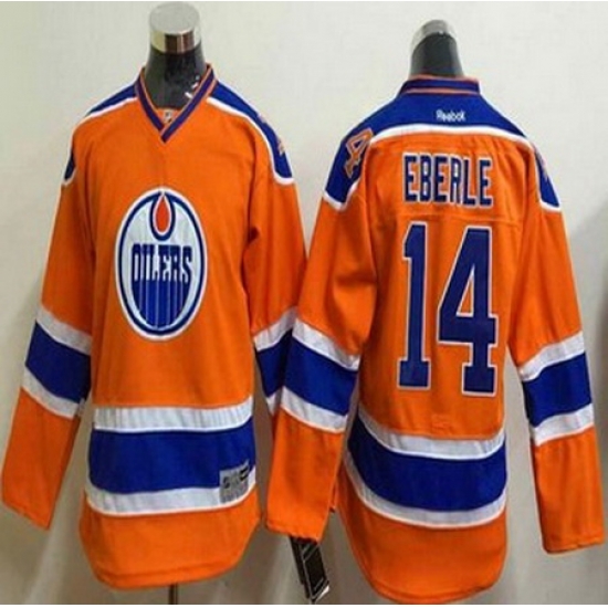 Youth Edmonton Oilers #14 Jordan Eberle Orange Stitched NHL Jersey Youth Edmonton Oilers #14 Jordan Eberle Orange Stitched NHL Jersey