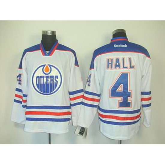 Youth Edmonton Oilers #4 Taylor Hall white Jerseys Youth Edmonton Oilers #4 Taylor Hall white Jerseys