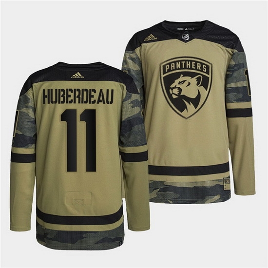 Men Florida Panthers 11 Jonathan Huberdeau 2022 Camo Military Appreciation Night Stitched jersey Men Florida Panthers 11 Jonathan Huberdeau 2022 Camo Military Appreciation Night Stitched jersey