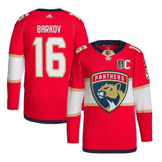 Men Florida Panthers 16 Aleksander Barkov Red 2024 Stanley Cup Final Patch Stitched Jersey Men Florida Panthers 16 Aleksander Barkov Red 2024 Stanley Cup Final Patch Stitched Jersey