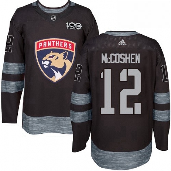 Mens Adidas Florida Panthers 12 Ian McCoshen Premier Black 1917 2017 100th Anniversary NHL Jersey Mens Adidas Florida Panthers 12 Ian McCoshen Premier Black 1917 2017 100th Anniversary NHL Jersey