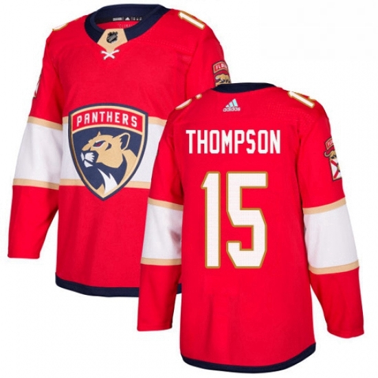 Mens Adidas Florida Panthers 15 Paul Thompson Premier Red Home NHL Jersey Mens Adidas Florida Panthers 15 Paul Thompson Premier Red Home NHL Jersey