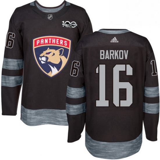 Mens Adidas Florida Panthers 16 Aleksander Barkov Authentic Black 1917 2017 100th Anniversary NHL Jersey Mens Adidas Florida Panthers 16 Aleksander Barkov Authentic Black 1917 2017 100th Anniversary NHL Jersey