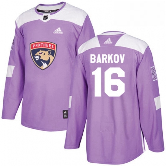 Mens Adidas Florida Panthers 16 Aleksander Barkov Authentic Purple Fights Cancer Practice NHL Jersey Mens Adidas Florida Panthers 16 Aleksander Barkov Authentic Purple Fights Cancer Practice NHL Jersey