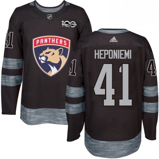 Mens Adidas Florida Panthers 41 Aleksi Heponiemi Authentic Black 1917 2017 100th Anniversary NHL Jersey Mens Adidas Florida Panthers 41 Aleksi Heponiemi Authentic Black 1917 2017 100th Anniversary NHL Jersey