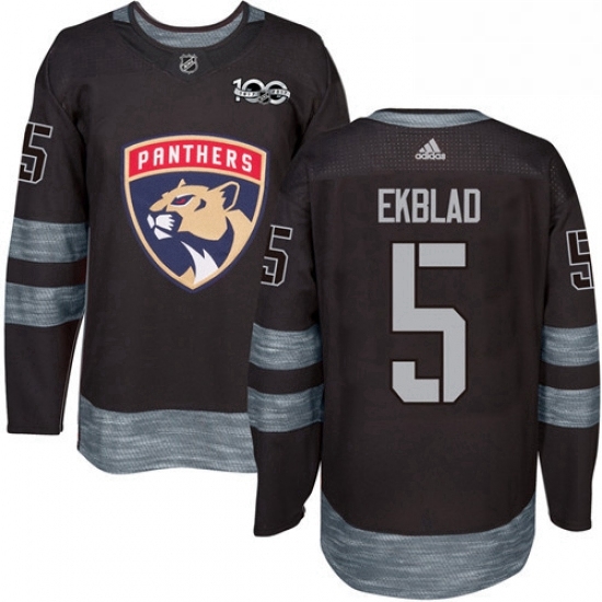 Mens Adidas Florida Panthers 5 Aaron Ekblad Authentic Black 1917 2017 100th Anniversary NHL Jersey Mens Adidas Florida Panthers 5 Aaron Ekblad Authentic Black 1917 2017 100th Anniversary NHL Jersey