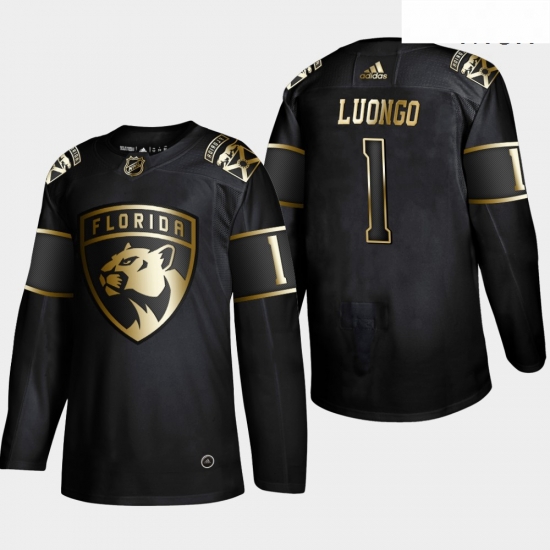 Panthers 1 Roberto Luongo Black Gold Adidas Jersey Panthers 1 Roberto Luongo Black Gold Adidas Jersey