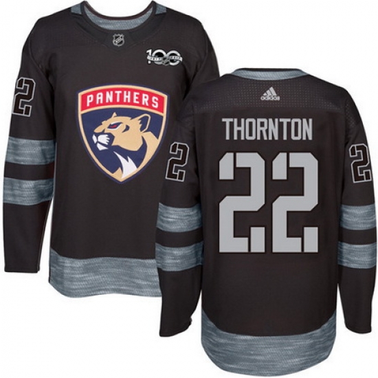Panthers #22 Shawn Thornton Black 1917 2017 100th Anniversary Stitched NHL Jersey Panthers #22 Shawn Thornton Black 1917 2017 100th Anniversary Stitched NHL Jersey