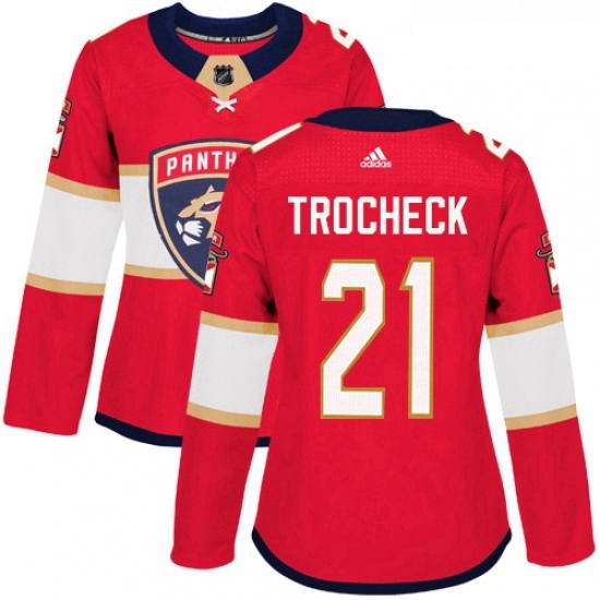 Womens Adidas Florida Panthers 21 Vincent Trocheck Premier Red Home NHL Jersey Womens Adidas Florida Panthers 21 Vincent Trocheck Premier Red Home NHL Jersey