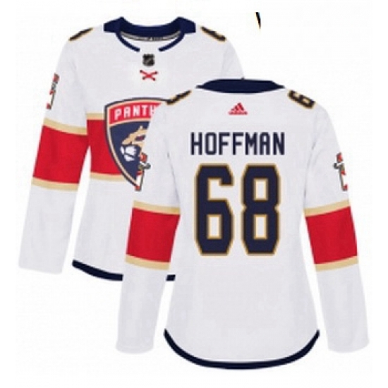 Womens Adidas Florida Panthers 68 Mike Hoffman Authentic White Away NHL Jersey Womens Adidas Florida Panthers 68 Mike Hoffman Authentic White Away NHL Jersey