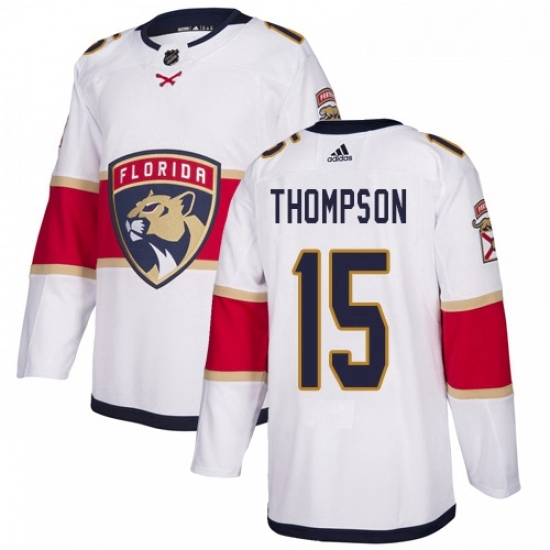 Youth Adidas Florida Panthers 15 Paul Thompson Authentic White Away NHL Jersey Youth Adidas Florida Panthers 15 Paul Thompson Authentic White Away NHL Jersey