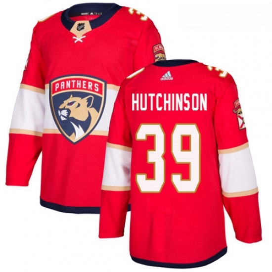 Youth Adidas Florida Panthers 39 Michael Hutchinson Premier Red Home NHL Jersey Youth Adidas Florida Panthers 39 Michael Hutchinson Premier Red Home NHL Jersey