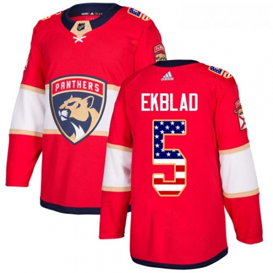 Youth Adidas Florida Panthers 5 Aaron Ekblad Authentic Red USA Flag Fashion NHL Jersey Youth Adidas Florida Panthers 5 Aaron Ekblad Authentic Red USA Flag Fashion NHL Jersey