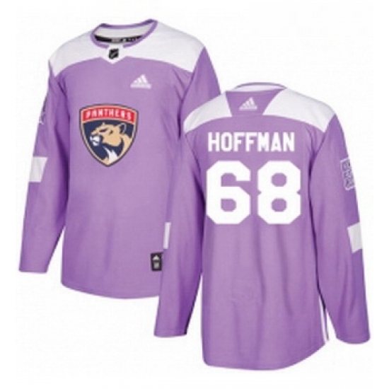 Youth Adidas Florida Panthers 68 Mike Hoffman Authentic Purple Fights Cancer Practice NHL Jersey Youth Adidas Florida Panthers 68 Mike Hoffman Authentic Purple Fights Cancer Practice NHL Jersey
