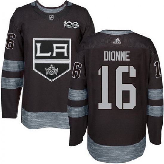 Kings #16 Marcel Dionne Black 1917 2017 100th Anniversary Stitched NHL Jersey Kings #16 Marcel Dionne Black 1917 2017 100th Anniversary Stitched NHL Jersey