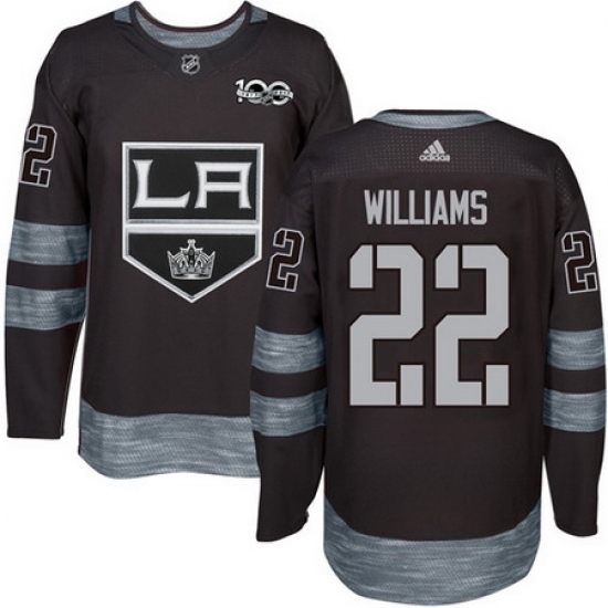 Kings #22 Tiger Williams Black 1917 2017 100th Anniversary Stitched NHL Jersey Kings #22 Tiger Williams Black 1917 2017 100th Anniversary Stitched NHL Jersey