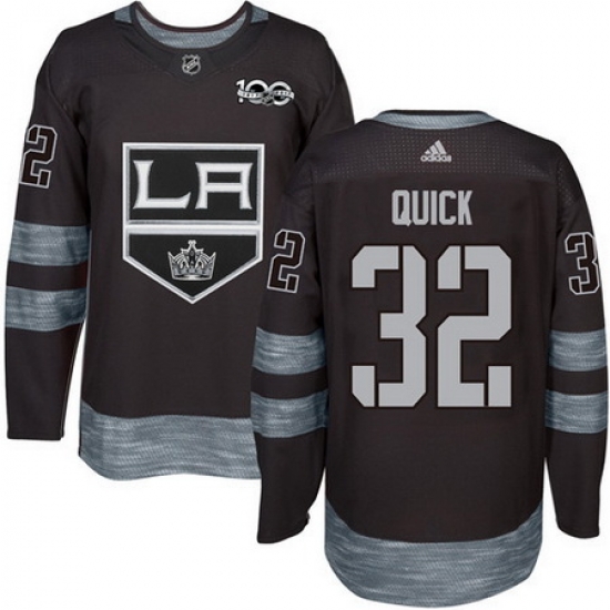 Kings #32 Jonathan Quick Black 1917 2017 100th Anniversary Stitched NHL Jersey Kings #32 Jonathan Quick Black 1917 2017 100th Anniversary Stitched NHL Jersey