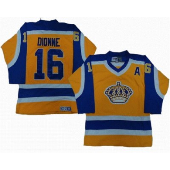 Los Angeles King 16 DIONNE yellow purple CCM jerseys Los Angeles King 16 DIONNE yellow purple CCM jerseys
