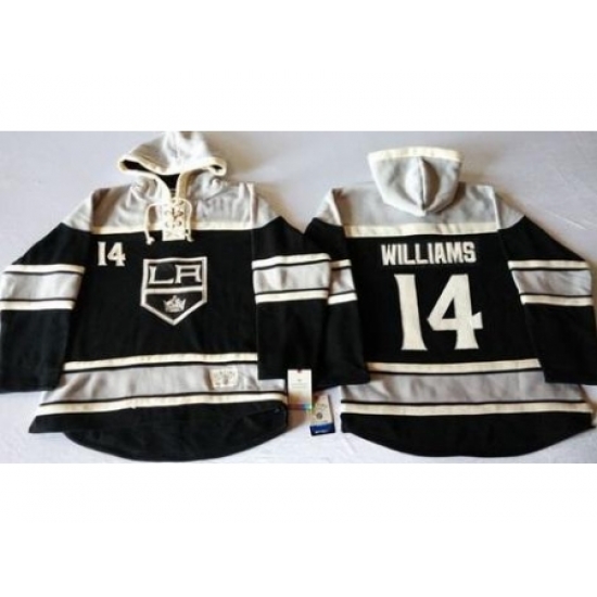 Los Angeles Kings #14 Justin Williams Black Sawyer Hooded Sweatshirt Stitched NHL Jersey Los Angeles Kings #14 Justin Williams Black Sawyer Hooded Sweatshirt Stitched NHL Jersey