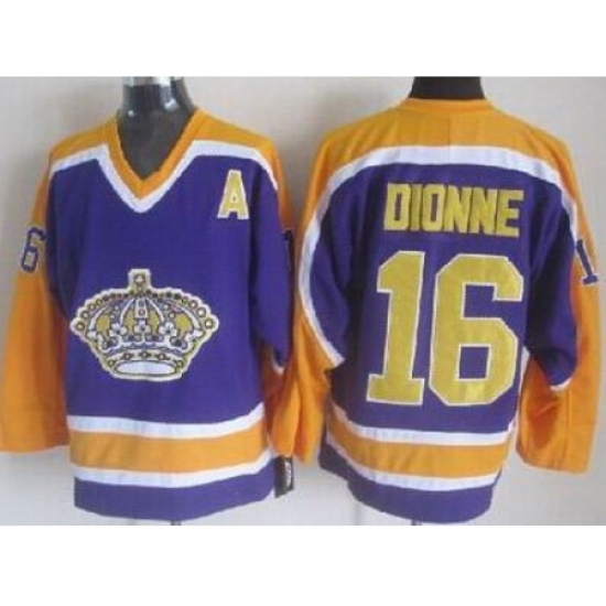 Los Angeles Kings #16 Marcel Dionne Purple Throwback CCM NHL Jersey Los Angeles Kings #16 Marcel Dionne Purple Throwback CCM NHL Jersey