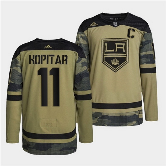 Men Los Angeles Kings 11 Anze Kopitar 2022 Camo Military Appreciation Night Stitched jersey Men Los Angeles Kings 11 Anze Kopitar 2022 Camo Military Appreciation Night Stitched jersey