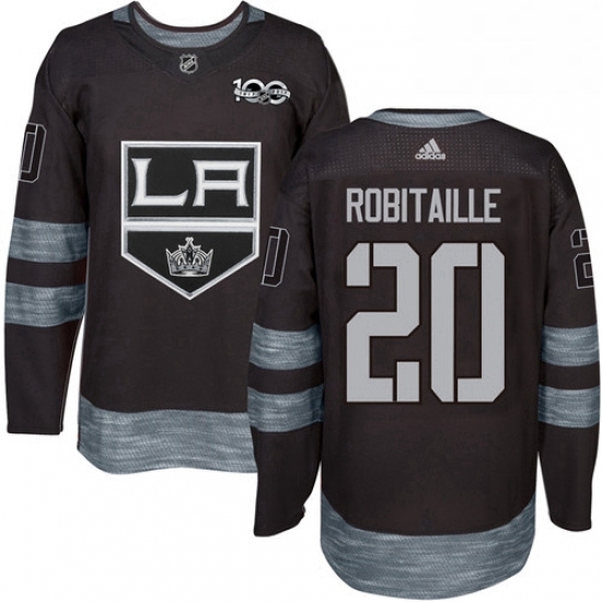 Mens Adidas Los Angeles Kings 20 Luc Robitaille Authentic Black 1917 2017 100th Anniversary NHL Jersey Mens Adidas Los Angeles Kings 20 Luc Robitaille Authentic Black 1917 2017 100th Anniversary NHL Jersey
