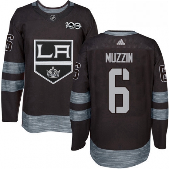 Mens Adidas Los Angeles Kings 6 Jake Muzzin Premier Black 1917 2017 100th Anniversary NHL Jersey Mens Adidas Los Angeles Kings 6 Jake Muzzin Premier Black 1917 2017 100th Anniversary NHL Jersey