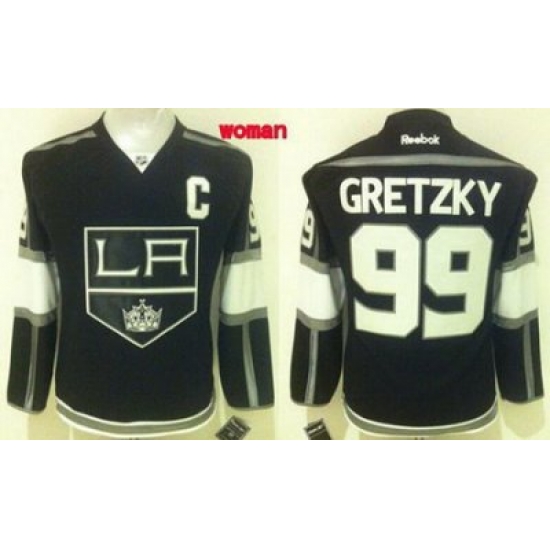 Kings #99 Wayne Gretzky Black Home Women 27s Stitched NHL Jersey Kings #99 Wayne Gretzky Black Home Women 27s Stitched NHL Jersey