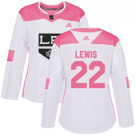 Womens Adidas Los Angeles Kings 22 Trevor Lewis Authentic WhitePink Fashion NHL Jersey Womens Adidas Los Angeles Kings 22 Trevor Lewis Authentic WhitePink Fashion NHL Jersey