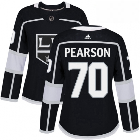 Womens Adidas Los Angeles Kings 70 Tanner Pearson Authentic Black Home NHL Jersey Womens Adidas Los Angeles Kings 70 Tanner Pearson Authentic Black Home NHL Jersey