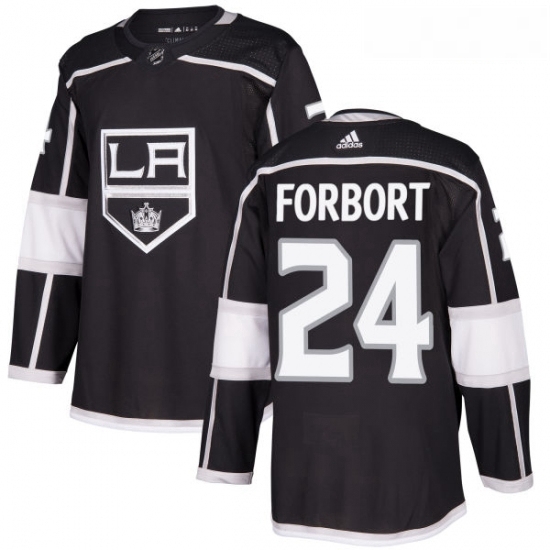 Youth Adidas Los Angeles Kings 24 Derek Forbort Authentic Black Home NHL Jersey Youth Adidas Los Angeles Kings 24 Derek Forbort Authentic Black Home NHL Jersey