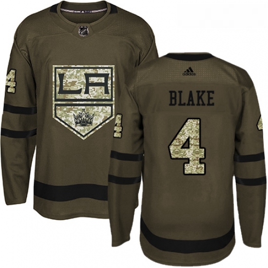 Youth Adidas Los Angeles Kings 4 Rob Blake Authentic Green Salute to Service NHL Jersey Youth Adidas Los Angeles Kings 4 Rob Blake Authentic Green Salute to Service NHL Jersey